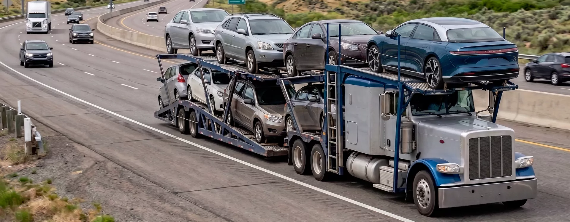 Vehicle carrier transporting cars from Oregon to Alaska